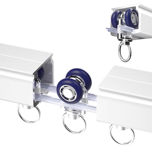 Deckenschiene Gardinenschiene, Aluminium Curtain Rail, Gardinenstange Vorhang Schiene Vorhangschiene Deckenschiene für Fenster und Raumteiler Gardinen, Decke Oder Wand Montage, Inkl. Zubehör(Weiß,50cm Deckenschiene Gardinenschiene, Aluminium Curtain Rail, Gardinenstange Vorhang Schiene Vorhangschiene Deckenschiene für Fenster und Raumteiler Gardinen, Decke Oder Wand Montage, Inkl. Zubehör(Weiß,50cm von xinzyxx