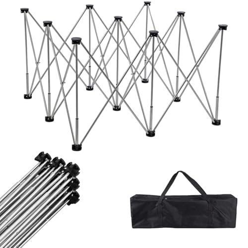 xinzyxx Tragbarer Klappbarer Arbeitsständer, Spinnenbein Workbench Falten Arbeitsständer, Faltbar, Tischsockel, Stabil, Stahl-Tischbeine, Edelstahl für Büro, Outdoor, Basteln(15 legs) von xinzyxx
