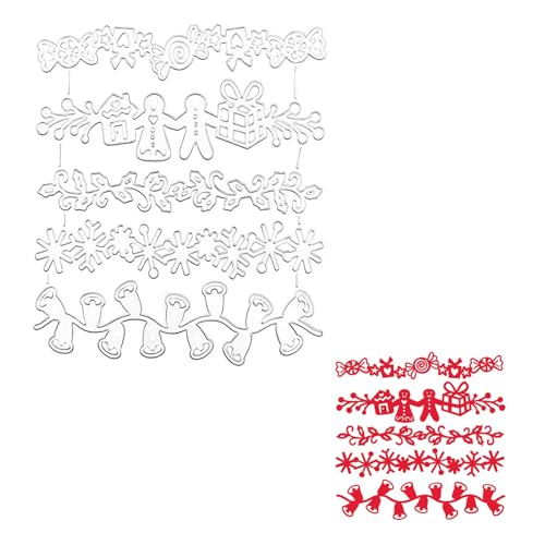 Weihnachten Stanzschablonen Schriften,xlwen 5 Stück Weihnachten Spitze Rahmen Stanzformen,Weihnachtsbaum Stanzschablone für Scrapbooking, Fotoalbum, Karte, Papier Dekoration, Geschenk Weihnachten Stanzschablonen Schriften,xlwen 5 Stück Weihnachten Spitze Rahmen Stanzformen,Weihnachtsbaum Stanzschablone für Scrapbooking, Fotoalbum, Karte, Papier Dekoration, Geschenk von xlwen