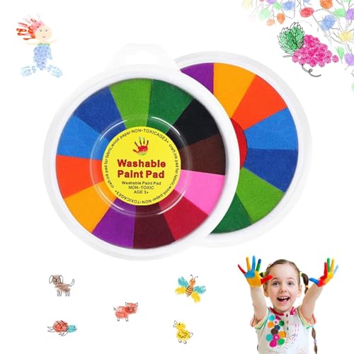xlwen Stempelkissen Bunt, 2 pcs 13 Farben Stempelkissen Kinder,Fingermalen Stempelkissen Set,Stempelkissen Fingerabdruck 13 Farben für Papier Handwerk, Stoff Malerei, DIY und Geburtstag Geschenk xlwen Stempelkissen Bunt, 2 pcs 13 Farben Stempelkissen Kinder,Fingermalen Stempelkissen Set,Stempelkissen Fingerabdruck 13 Farben für Papier Handwerk, Stoff Malerei, DIY und Geburtstag Geschenk von xlwen