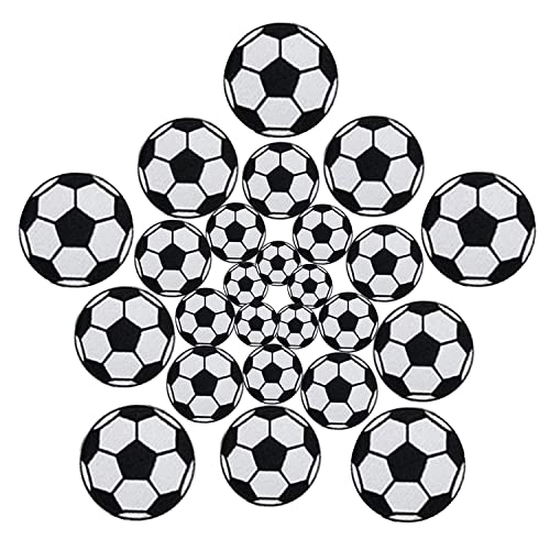 25 Stück Fußball Stickereien Aufnäher Fußball Aufnäher Aufnähen Fußball Sport Aufbügeln Auf Nähen Stoff für Socken Hangdbags Art Craft Pants für Kinder, Jeans, Kleidung, Reparatur, Dekoration 25 Stück Fußball Stickereien Aufnäher Fußball Aufnäher Aufnähen Fußball Sport Aufbügeln Auf Nähen Stoff für Socken Hangdbags Art Craft Pants für Kinder, Jeans, Kleidung, Reparatur, Dekoration von xnyker