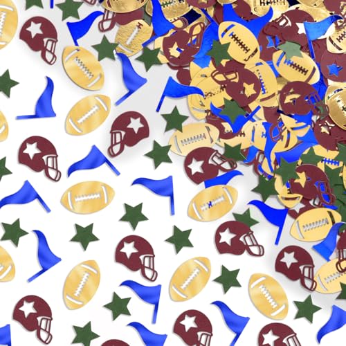 xo, Fetti Fußball-Konfetti – 200 Stück | Varsity-Tischdekoration, Hochschul-Heckklappe, Heimkehrspiel, Schulsportdekoration, Partyzubehör xo, Fetti Fußball-Konfetti – 200 Stück | Varsity-Tischdekoration, Hochschul-Heckklappe, Heimkehrspiel, Schulsportdekoration, Partyzubehör von xo, Fetti