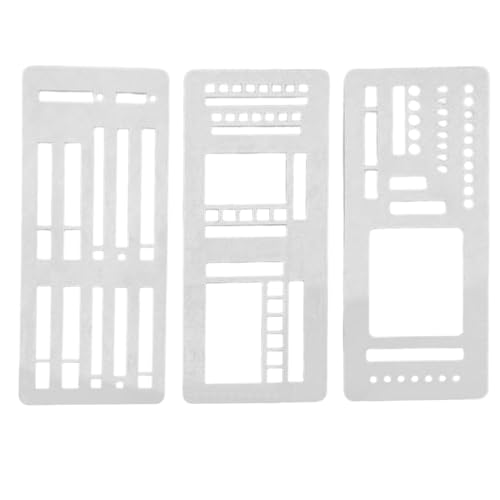 3 Stück Planning Stencil 13,4x5,8 Cm Planungsschablone, Journal Schablonen Tagesplanvorlage Scrapbook-Vorlagen Für Journale, Listen, Kästchen, Linien Und Tagesplaner 3 Stück Planning Stencil 13,4x5,8 Cm Planungsschablone, Journal Schablonen Tagesplanvorlage Scrapbook-Vorlagen Für Journale, Listen, Kästchen, Linien Und Tagesplaner von xowwyue