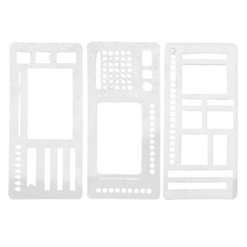 3 Stück Planning Stencil 13,4x5,8 Cm Planungsschablone, Journal Schablonen Tagesplanvorlage Scrapbook-Vorlagen Für Journale, Listen, Kästchen, Linien Und Tagesplaner 3 Stück Planning Stencil 13,4x5,8 Cm Planungsschablone, Journal Schablonen Tagesplanvorlage Scrapbook-Vorlagen Für Journale, Listen, Kästchen, Linien Und Tagesplaner von xowwyue