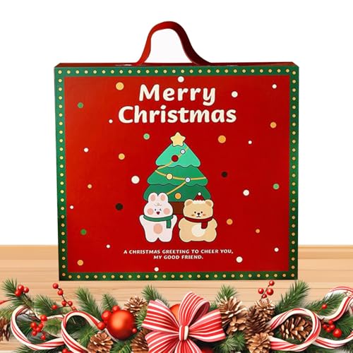 xowwyue Adventskalender Füllbox - 24 Tage Adventskalender Weihnachten,Festliche Partyzubehör Für Teens Familie Kinder Mädchen Jugend Baby Freunde Sohn Tochter von xowwyue