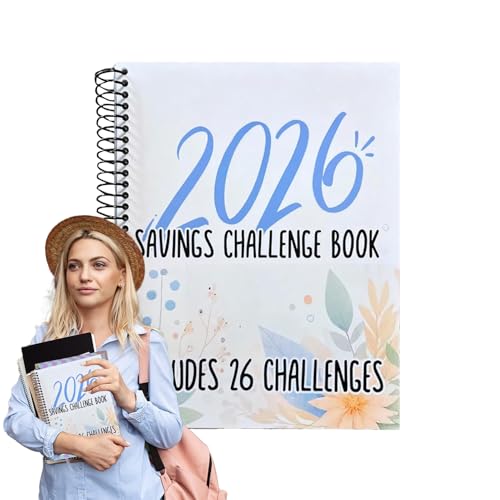 xowwyue Geldspar-Challenge-Buch | Umschlag-Challenge-Ordner mit Bargeldumschlägen - 52-Wochen Budget Tracker Ausgabenplaner Für Studenten Frauen Männer Senioren Familie Urlaub Hochzeit Rente von xowwyue