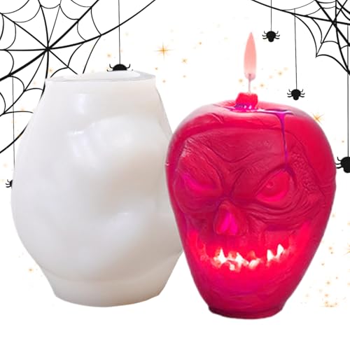 xowwyue Halloween Kerzenformen - Silikon Schmuck Form | Einfache Entnahme Bastelform Für Epoxidharz Deko Halloween von xowwyue