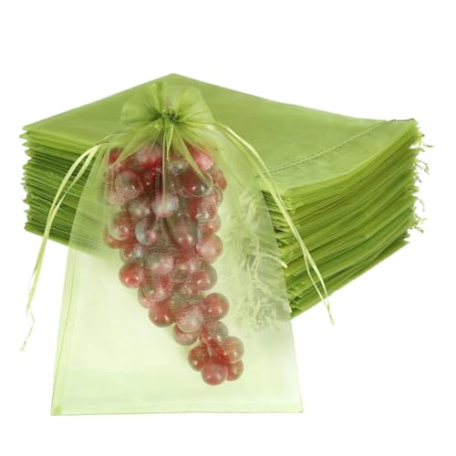 xowwyue Obstbeutel aus Netzgewebe für Tomaten, Netzstoff, Kordelzug, 15,2 x 20,3 cm, wiederverwendbarer Schutz für Heidelbeer-Garten, Tomaten, Trauben, , Mango, xowwyue Obstbeutel aus Netzgewebe für Tomaten, Netzstoff, Kordelzug, 15,2 x 20,3 cm, wiederverwendbarer Schutz für Heidelbeer-Garten, Tomaten, Trauben, , Mango, von xowwyue
