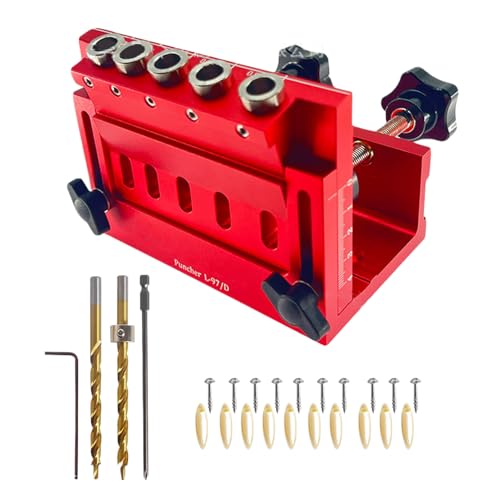 xowwyue Pocket Jig Hole Kit, 5-fach Verstellbarer Schrägbohrloch-Finder, Praktische Positionierhilfe Für Holzbearbeitung Anfänger Heimwerker Projekte xowwyue Pocket Jig Hole Kit, 5-fach Verstellbarer Schrägbohrloch-Finder, Praktische Positionierhilfe Für Holzbearbeitung Anfänger Heimwerker Projekte von xowwyue