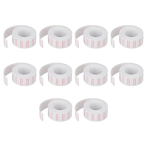 xowwyue Preisschild Aufkleber | 10 Rollen Etiketten Aufkleber Papier, Kleidermarkierung Befestigung, Selbstklebendes Zubehör für Einzelhandel und Lagerverwaltung von xowwyue