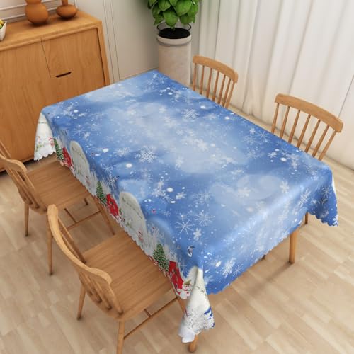 Tischdecke Abwaschbar Blauer Schneeflocke Weihnachtsbaum140x180cm Abwaschbar Garten Tischdecken Fleckschutz Wasserdicht Tischtuch für Draußen Esszimmer,Küche,Garten,Party,Hochzeiten oder Haushalt Tischdecke Abwaschbar Blauer Schneeflocke Weihnachtsbaum140x180cm Abwaschbar Garten Tischdecken Fleckschutz Wasserdicht Tischtuch für Draußen Esszimmer,Küche,Garten,Party,Hochzeiten oder Haushalt von xpkvdsq