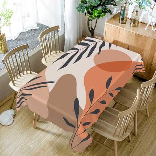 Tischdecke Abwaschbar Braune Pflanzengeometrie140x240cm Hochwertige Polyester Tischdecke,wasserabweisend,Dauerhaft Kratzfest für Haus,Hochzeiten,Party,Wohnzimmer,Balkon,Garten,Outdoor Tischdecke Abwaschbar Braune Pflanzengeometrie140x240cm Hochwertige Polyester Tischdecke,wasserabweisend,Dauerhaft Kratzfest für Haus,Hochzeiten,Party,Wohnzimmer,Balkon,Garten,Outdoor von xpkvdsq
