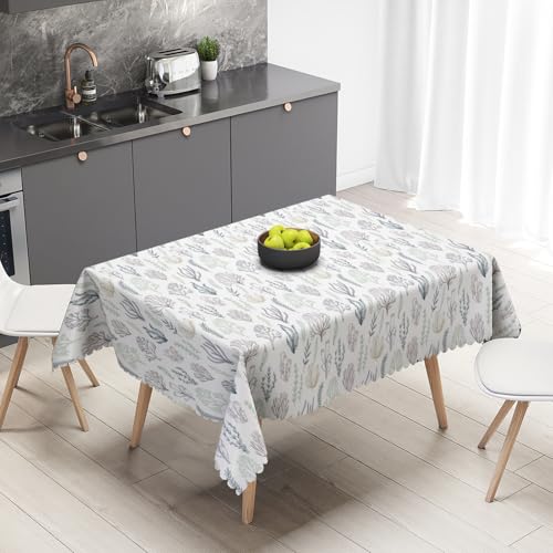 Tischdecke Abwaschbar Bunte Koralle140x300cm Polyesterdecke Wasserabweisend Abwischbare Tischtuch,Schmutzabweisend Tischwäsche für Garten Tafeldecke Ornamente Pflegeleicht Tischdecke Abwaschbar Bunte Koralle140x300cm Polyesterdecke Wasserabweisend Abwischbare Tischtuch,Schmutzabweisend Tischwäsche für Garten Tafeldecke Ornamente Pflegeleicht von xpkvdsq