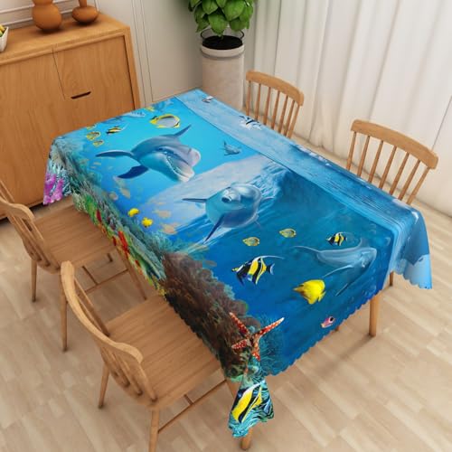 Tischdecke Abwaschbar Dolphin Sterne140x200cm Abwaschbar Garten Tischdecken Fleckschutz Wasserdicht Tischtuch für Draußen Esszimmer,Küche,Garten,Party,Hochzeiten oder Haushalt Tischdecke Abwaschbar Dolphin Sterne140x200cm Abwaschbar Garten Tischdecken Fleckschutz Wasserdicht Tischtuch für Draußen Esszimmer,Küche,Garten,Party,Hochzeiten oder Haushalt von xpkvdsq
