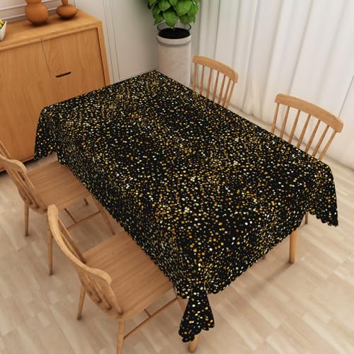 Tischdecke Abwaschbar Goldener Glitter140x200cm Fleckschutz Abwaschbar Tischwäsche, Wasserdicht staubdicht Tischdecke für Outdoor Esszimmer, Garten, Party, Hochzeiten oder Haushalt Tischdecke Abwaschbar Goldener Glitter140x200cm Fleckschutz Abwaschbar Tischwäsche, Wasserdicht staubdicht Tischdecke für Outdoor Esszimmer, Garten, Party, Hochzeiten oder Haushalt von xpkvdsq