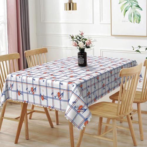 Tischdecke Abwaschbar Rotes Blumengitter140x200cm Hochwertige Polyester Tischdecke,wasserabweisend,Dauerhaft Kratzfest für Haus,Hochzeiten,Party,Wohnzimmer,Balkon,Garten,Outdoor Tischdecke Abwaschbar Rotes Blumengitter140x200cm Hochwertige Polyester Tischdecke,wasserabweisend,Dauerhaft Kratzfest für Haus,Hochzeiten,Party,Wohnzimmer,Balkon,Garten,Outdoor von xpkvdsq