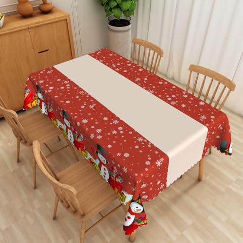 Tischdecke Abwaschbar Schneeflocke Schneemann140x220cm Abwaschbar Garten Tischdecken Fleckschutz Wasserdicht Tischtuch für Draußen Esszimmer,Küche,Garten,Party,Hochzeiten oder Haushalt Tischdecke Abwaschbar Schneeflocke Schneemann140x220cm Abwaschbar Garten Tischdecken Fleckschutz Wasserdicht Tischtuch für Draußen Esszimmer,Küche,Garten,Party,Hochzeiten oder Haushalt von xpkvdsq