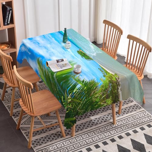 Tischdecke Abwaschbar Strandgrüne Blätter140x200cm Abwaschbar Garten Tischdecken Fleckschutz Wasserdicht Tischtuch für Draußen Esszimmer,Küche,Garten,Party,Hochzeiten oder Haushalt Tischdecke Abwaschbar Strandgrüne Blätter140x200cm Abwaschbar Garten Tischdecken Fleckschutz Wasserdicht Tischtuch für Draußen Esszimmer,Küche,Garten,Party,Hochzeiten oder Haushalt von xpkvdsq