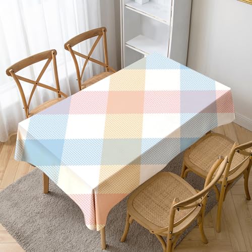 Tischdecke Farbige Gitter140x180cm Fleckschutz Abwaschbar Tischwäsche, Wasserdicht staubdicht Tischdecke für Outdoor Esszimmer, Garten, Party, Hochzeiten oder Haushalt Tischdecke Farbige Gitter140x180cm Fleckschutz Abwaschbar Tischwäsche, Wasserdicht staubdicht Tischdecke für Outdoor Esszimmer, Garten, Party, Hochzeiten oder Haushalt von xpkvdsq