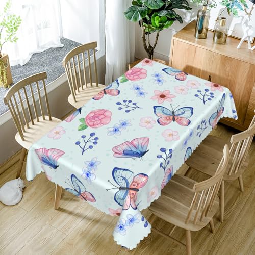 Tischdecke Lila Blume Schmetterling140x240cm Abwaschbar Garten Tischdecken Fleckschutz Wasserdicht Tischtuch für Draußen Esszimmer,Küche,Garten,Party,Hochzeiten oder Haushalt Tischdecke Lila Blume Schmetterling140x240cm Abwaschbar Garten Tischdecken Fleckschutz Wasserdicht Tischtuch für Draußen Esszimmer,Küche,Garten,Party,Hochzeiten oder Haushalt von xpkvdsq
