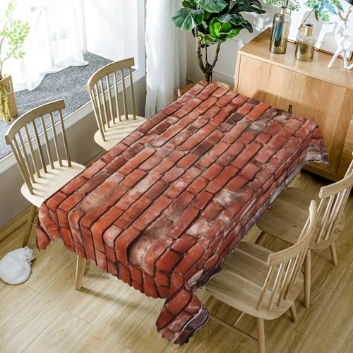 Tischdecke Rechteckige Braun Ziegel Muster140x300cm Abwaschbar Garten Tischdecken Fleckschutz Wasserdicht Tischtuch für Draußen Esszimmer,Küche,Garten,Party,Hochzeiten oder Haushalt Tischdecke Rechteckige Braun Ziegel Muster140x300cm Abwaschbar Garten Tischdecken Fleckschutz Wasserdicht Tischtuch für Draußen Esszimmer,Küche,Garten,Party,Hochzeiten oder Haushalt von xpkvdsq