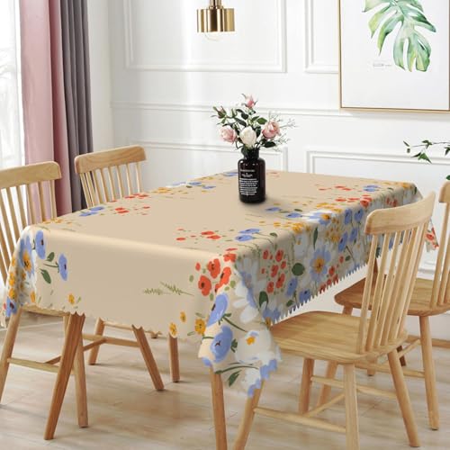 Tischdecke Rechteckige Bunte Blumen Auf Dem Land140x240cm Hochwertige Polyester Tischdecke,wasserabweisend,Dauerhaft Kratzfest für Haus,Hochzeiten,Party,Wohnzimmer,Balkon,Garten,Outdoor Tischdecke Rechteckige Bunte Blumen Auf Dem Land140x240cm Hochwertige Polyester Tischdecke,wasserabweisend,Dauerhaft Kratzfest für Haus,Hochzeiten,Party,Wohnzimmer,Balkon,Garten,Outdoor von xpkvdsq