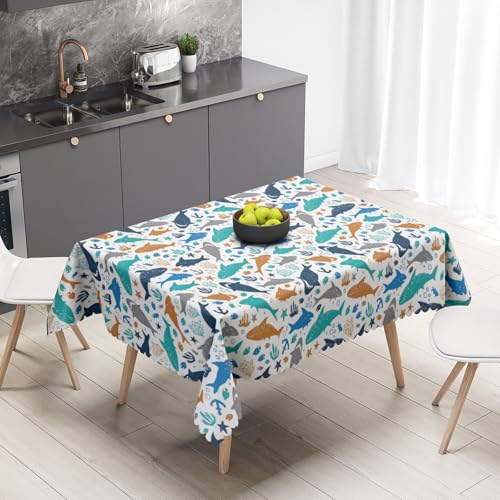 Tischdecke Rechteckige Dolphin Sterne140x180cm Abwaschbar Garten Tischdecken Fleckschutz Wasserdicht Tischtuch für Draußen Esszimmer,Küche,Garten,Party,Hochzeiten oder Haushalt Tischdecke Rechteckige Dolphin Sterne140x180cm Abwaschbar Garten Tischdecken Fleckschutz Wasserdicht Tischtuch für Draußen Esszimmer,Küche,Garten,Party,Hochzeiten oder Haushalt von xpkvdsq