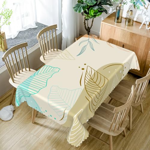 Tischdecke Rechteckige Gelbe Pflanzengeometrie140x220cm Abwaschbar Garten Tischdecken Fleckschutz Wasserdicht Tischtuch für Draußen Esszimmer,Küche,Garten,Party,Hochzeiten oder Haushalt Tischdecke Rechteckige Gelbe Pflanzengeometrie140x220cm Abwaschbar Garten Tischdecken Fleckschutz Wasserdicht Tischtuch für Draußen Esszimmer,Küche,Garten,Party,Hochzeiten oder Haushalt von xpkvdsq