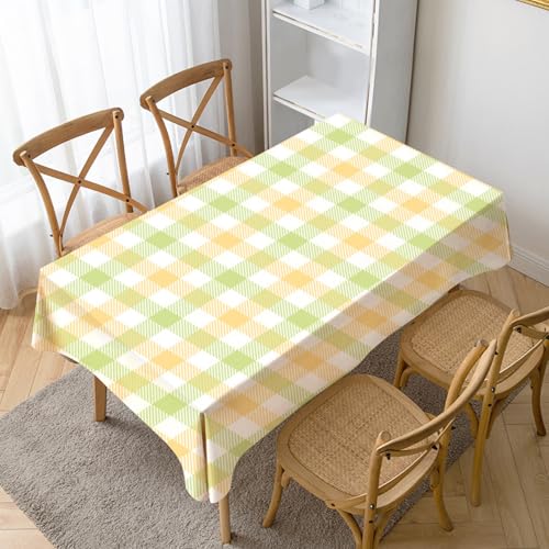 Tischdecke Rechteckige Gelbgrünes Gitter140x240cm Hochwertige Polyester Tischdecke,wasserabweisend,Dauerhaft Kratzfest für Haus,Hochzeiten,Party,Wohnzimmer,Balkon,Garten,Outdoor Tischdecke Rechteckige Gelbgrünes Gitter140x240cm Hochwertige Polyester Tischdecke,wasserabweisend,Dauerhaft Kratzfest für Haus,Hochzeiten,Party,Wohnzimmer,Balkon,Garten,Outdoor von xpkvdsq