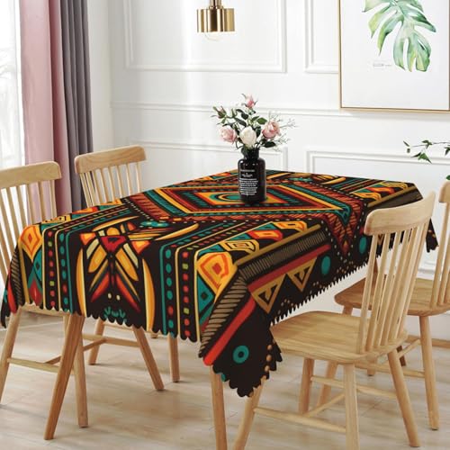 Tischdecke Rechteckige Retro Böhmische Geometrie140x200cm Abwaschbar Garten Tischdecken Fleckschutz Wasserdicht Tischtuch für Draußen Esszimmer,Küche,Garten,Party,Hochzeiten oder Haushalt Tischdecke Rechteckige Retro Böhmische Geometrie140x200cm Abwaschbar Garten Tischdecken Fleckschutz Wasserdicht Tischtuch für Draußen Esszimmer,Küche,Garten,Party,Hochzeiten oder Haushalt von xpkvdsq