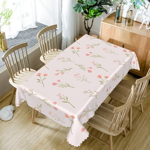 Tischdecke Rosa Blumen Grüne Blätter140x240cm Abwaschbar Garten Tischdecken Fleckschutz Wasserdicht Tischtuch für Draußen Esszimmer,Küche,Garten,Party,Hochzeiten oder Haushalt Tischdecke Rosa Blumen Grüne Blätter140x240cm Abwaschbar Garten Tischdecken Fleckschutz Wasserdicht Tischtuch für Draußen Esszimmer,Küche,Garten,Party,Hochzeiten oder Haushalt von xpkvdsq