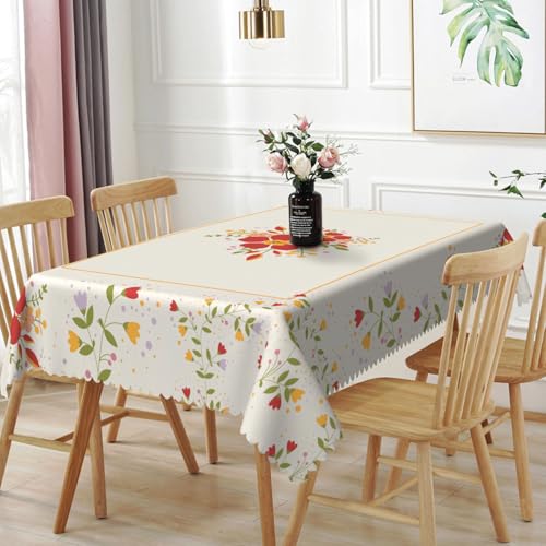 Tischdecke Rote Feldblumen140x180cm Abwaschbar Garten Tischdecken Fleckschutz Wasserdicht Tischtuch für Draußen Esszimmer,Küche,Garten,Party,Hochzeiten oder Haushalt Tischdecke Rote Feldblumen140x180cm Abwaschbar Garten Tischdecken Fleckschutz Wasserdicht Tischtuch für Draußen Esszimmer,Küche,Garten,Party,Hochzeiten oder Haushalt von xpkvdsq