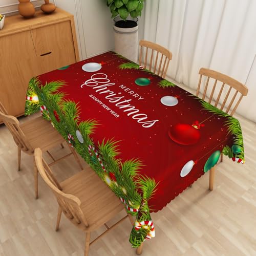 Tischdecke Schneeflocken Grüne Blätter140x220cm Weihnachtstischdecke,Strapazierfä Leinen Faltenfrei Waschbar Wiederverwendbar für Küche Esstischdekoration Tischdecke Schneeflocken Grüne Blätter140x220cm Weihnachtstischdecke,Strapazierfä Leinen Faltenfrei Waschbar Wiederverwendbar für Küche Esstischdekoration von xpkvdsq