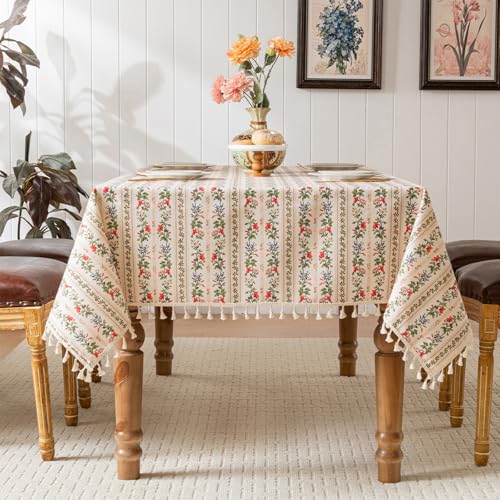 Tischdecke im französischen Stil mit Tassel-Rosenmuster Künstlerische Gartentischdecke Picknick-Utensilien Familienfeiern Küchen-Haushaltswaren Tischdecke im französischen Stil mit Tassel-Rosenmuster Künstlerische Gartentischdecke Picknick-Utensilien Familienfeiern Küchen-Haushaltswaren von xueneige