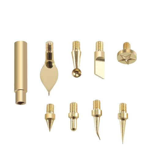 Wärmeeinsatzmutter, Eisenspitze, M2, M3, M4, M5, M6, M8, Messinggewinde, eingebettetes Kit, Wärmeeinsatzwerkzeug for Kunststoff-3D-Drucker-Lötkolben(Type B-Insert Nut) von xuyuyan