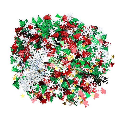 Verwandeln Sie Ihre Feiertagsfeier Mit 2 Tüten Weihnachtsschneeflocken Und Konfetti in Hirschform – Festliches Partydekorationszubehör von xwyebo