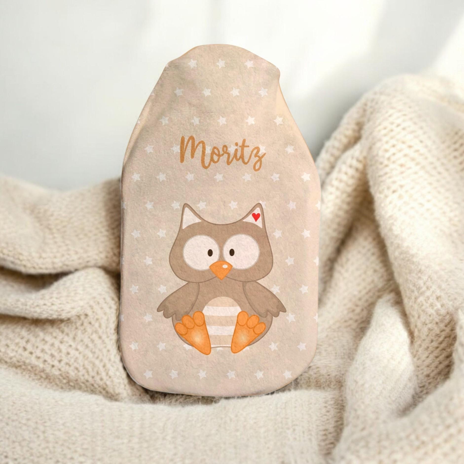 Personalisierte Wärmflasche "Eule" Inkl. Kuscheligem Bezug, Geschenkidee Geburtstag, Weihnachten, Kinder, Wärmflaschenbezug Personalisierte Wärmflasche "Eule" Inkl. Kuscheligem Bezug, Geschenkidee Geburtstag, Weihnachten, Kinder, Wärmflaschenbezug von xxxBESONDERSxxx