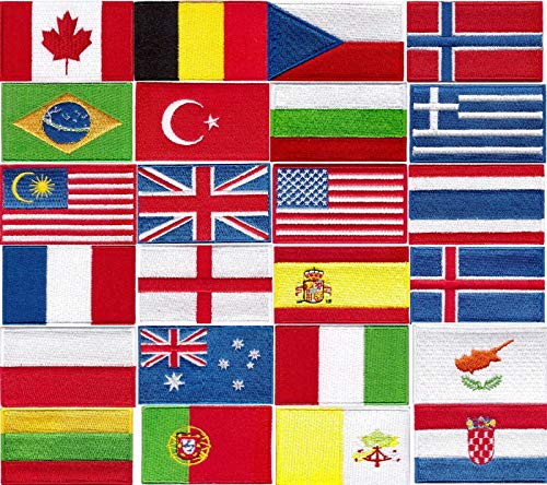 Aufnäher mit Nationalflagge (Belgien einfach) von yaco