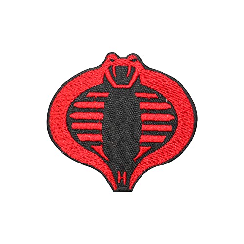 G I Joe Cobra Face Patch zum Aufbügeln oder Aufnähen, bestickt, ländliches Abzeichen G I Joe Cobra Face Patch zum Aufbügeln oder Aufnähen, bestickt, ländliches Abzeichen von yaco