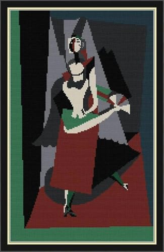 yade-show Kreuzstich-Stickset, Muster bedruckt, 11 ct, Picasso-Suarez-Figuren bedruckt, DIY-Wandkunst, Handarbeitsset, 40 x 50 cm yade-show Kreuzstich-Stickset, Muster bedruckt, 11 ct, Picasso-Suarez-Figuren bedruckt, DIY-Wandkunst, Handarbeitsset, 40 x 50 cm von yade-show