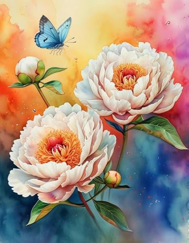 yade-show Vorgedrucktes 11CT-Kreuzstich-Set, DIY-Stickmuster, handgefertigtes Stickset (Lotus und Eisvogel, A)-40X50CM von yade-show