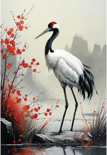 yade-show Vorgedrucktes 11CT-Kreuzstich-Set, DIY-Stickmuster, handgefertigtes Stickset (Lotus und Eisvogel, A)-40X50CM von yade-show