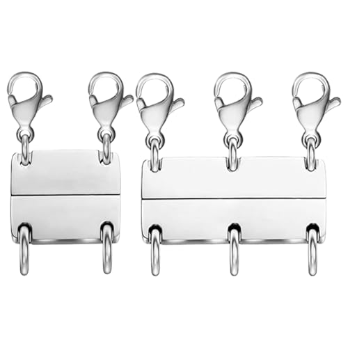 yakermur Schichtverschlüsse für Halsketten | Verschlüsse für Schmuck | 2 Stück magnetische Trenner für Schmuck Halsbänder Frauen Männer yakermur Schichtverschlüsse für Halsketten | Verschlüsse für Schmuck | 2 Stück magnetische Trenner für Schmuck Halsbänder Frauen Männer von yakermur