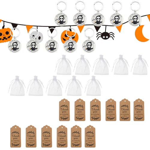 yakermur Schlüsselanhänger Geist – Halloween-Taschen-Charme, 12 Stück | niedliches Zubehör für Rucksack, Geschenke, Schulpartys yakermur Schlüsselanhänger Geist – Halloween-Taschen-Charme, 12 Stück | niedliches Zubehör für Rucksack, Geschenke, Schulpartys von yakermur