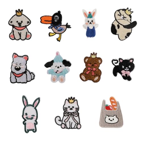 11 Stück schöne Hunde bestickte Flicken Katzen Aufbügler Patches Kaninchen Reparatur Flicken Nähen auf Applikation Patches für Tasche 11 Stück schöne Hunde bestickte Flicken Katzen Aufbügler Patches Kaninchen Reparatur Flicken Nähen auf Applikation Patches für Tasche von yanwuwa