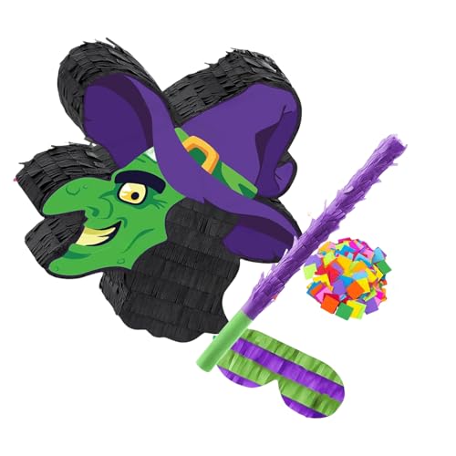 Einfach hängende Halloween-Hexen-Piñatas mit verschiedenen Süßigkeiten, Festival-Partys, Dekoration, interaktives Spielpapier, Halloween-Partyzubehör Einfach hängende Halloween-Hexen-Piñatas mit verschiedenen Süßigkeiten, Festival-Partys, Dekoration, interaktives Spielpapier, Halloween-Partyzubehör von yanwuwa