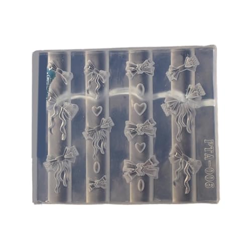 Elegantes Bowknot Silikonform-Set für 3D-Nägel, Kunst, Ohrringe und Halsketten, Bastelwerkzeug, modisches Statement Elegantes Bowknot Silikonform-Set für 3D-Nägel, Kunst, Ohrringe und Halsketten, Bastelwerkzeug, modisches Statement von yanwuwa
