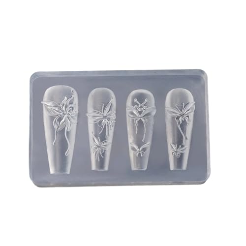 Elegantes Bowknot Silikonform-Set für 3D-Nägel, Kunst, Ohrringe und Halsketten, Bastelwerkzeug, modisches Statement Elegantes Bowknot Silikonform-Set für 3D-Nägel, Kunst, Ohrringe und Halsketten, Bastelwerkzeug, modisches Statement von yanwuwa