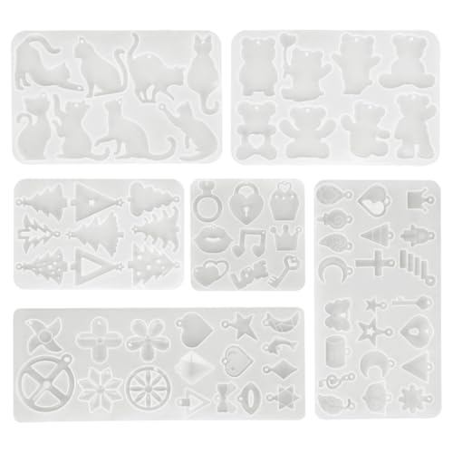 Kreative Silikon-Gießformen, verschiedene Formen, Halskettenformen-Set, Silikon-Textur, geeignet für Halsketten und Ohrringe Kreative Silikon-Gießformen, verschiedene Formen, Halskettenformen-Set, Silikon-Textur, geeignet für Halsketten und Ohrringe von yanwuwa
