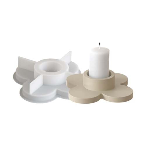 Mehrzweck-Silikon-Kleeblatt-Halter-Form-Set, tragbar, für Harz, Gips, Bastelbedarf, verschiedene Größen von yanwuwa